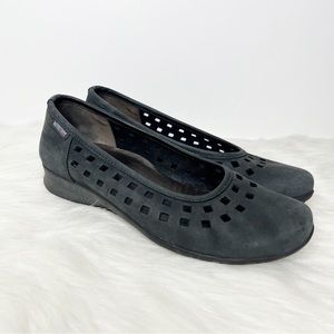 Mephisto suede charcoal loafers US 8.6 euro 6 comfort shoe